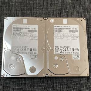  2台【正常/動作確認済】HITACHI HDS723020BLA642 3.5 S-ATA(SATA) 2TB（2000GB）×2 計4TB ハードディスク HDD