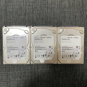 【動作品】TOSHIBA 900GB 12Gbps 2.5 SAS 900GB×3(合計2.7TB）AL14SEB09EQハードディスク HD 動作品