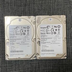 【動作品】SEAGATE 900GB 6Gbps 2.5 SAS 0.9TB×2(合計1.8TB）ST900MM0006 ハードディスク HD 動作品