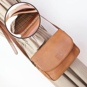 b936 バーバリーズ ショルダーバッグ ノバチェック キャメル斜め掛け肩掛け BURBERRY