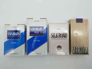 たばこ包装模型 タバコ 自販機ディスプレイ コスモス シルクロード ミスタースリム 金属製 当時物 昭和レトロ レア 