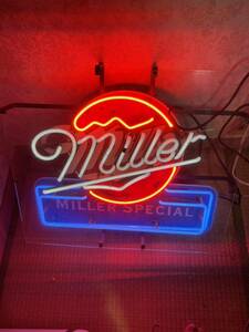 Miller ミラー　ネオンサイン ネオン アメリカン雑貨 ネオン管 ガレージ USA 看板 電飾看板 