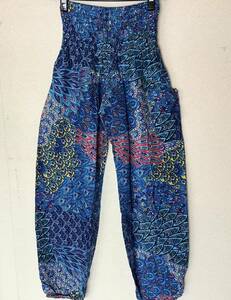 { free shipping } number :53 Aladdin pants Thai pants Asian pants ethnic sarouel pants room wear Dance put on easy 