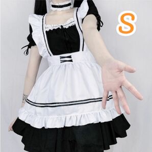 新品未使用品　メイド服コスチューム　６点セット　Sサイズ　コスプレ　