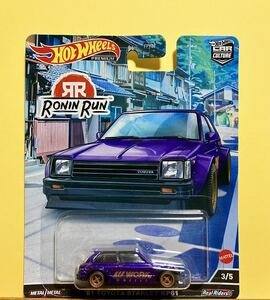 ★ホットウィール Hot Wheels カーカルチャー ローニンラン - 81 トヨタ スターレット KP61 パープル STARLET★ムーンアイズ