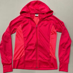 NIKE DRI-FIT ナイキ フルジップ パーカー レディース Lサイズ 赤 レッド ドライフィット