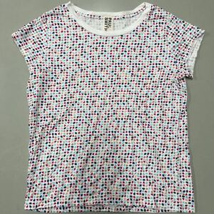 ポールスミス ピンク レディース Tシャツ 半袖 柄 XLサイズ PAUL SMITH PINK ドット柄