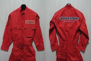 　BRIDGESTONE つなぎ ブリジストン　メカニックスーツ　ブリヂストン　ツナギ　つなぎ　整備服　作業着　試着程度