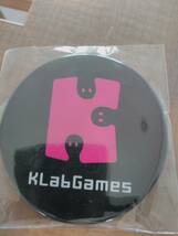 Klab GAMES　缶バッジ 黒_画像1