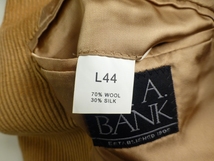 ◆Jos.A.BANK ジャケット 44L 美品 キャメル色 キングサイズ シルク コーデュロイ 秋冬_画像4