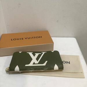 LOUIS VUITTON ルイヴィトン モノグラム ジッピー ジャイアント 長財布 ウォレット ラウンドファスナー ベージュ カーキ 632704