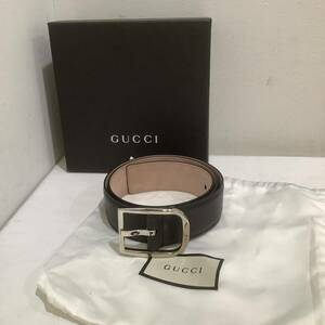 GUCCI グッチ 449716 CAO0N 214351 ベルト ブラック 648166