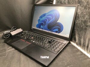 【Lenovo】ThinkPad E15 20RES3F800 Core i5-10210U メモリ8GB SSD256GB NVMe Wi-Fi webカメラ Windows11Pro 15.6インチ FHD 中古