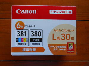 【純正】Canon BCI-381+380/6MP・6色マルチパック1箱