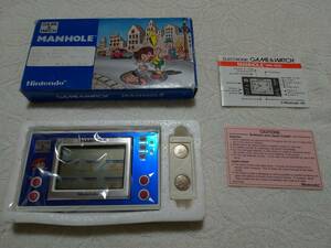 【レア美品】任天堂ゲームウォッチ　ニューワイド・マンホール 箱説付★Nintendo GAME&WATCH MANHOLE NH-103