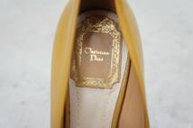国内 正規 Christian Dior クリスチャン・ディオール パテント ハイヒール パンプス 茶 826M_画像5