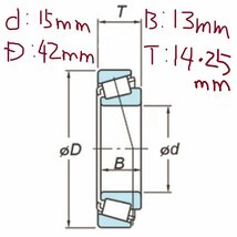 スズキ ジムニーワイド JB43W SUZUKI JIMNY WIDE / キングピンベアリング KOYO HC30302JR 2個セット ( フロント 片輪分 )_画像6