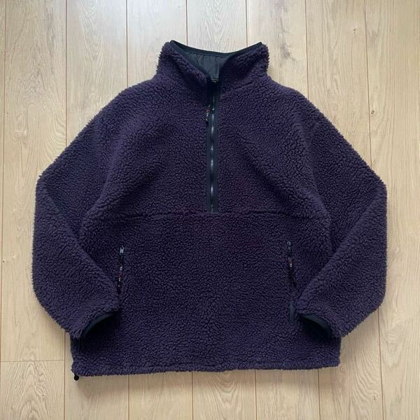 ファーフィールド Farfield Original ボアフリース ウインドストッパー プルオーバー フリース アウトドア ボアジャケット Purple 1 size