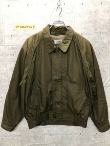 CROCODILE クロコダイル メンズ ロゴワッペン 取外し可ボアライナー付き ジップ ジャケット ブルゾン L カーキ ポリエステル他