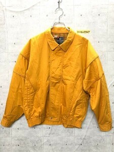 SIMPLE LIFE シンプルライフ メンズ 裏地チェック ジップ ブルゾン ジャケット 羽織 アウター 山吹色 L