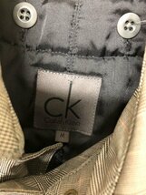 Calvin Klein カルバンクライン ライナー付き グレンチェック柄 コート 羽織り ベージュ M_画像2