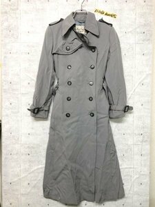 Miss Onward mistake Onward total reverse side tailoring long trench coat gray 