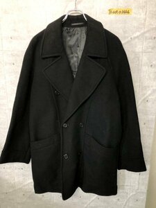 D'HOMME A HOMME ドムアオム メンズ ダブルボタン ロングコート アウター 黒 ブラック L