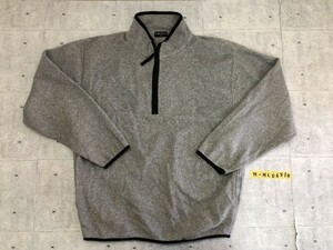 UNIQLO ユニクロ メンズ フリース ハーフジップ プルオーバー ジャケット ポリエステル 大きいサイズ XL 杢グレー