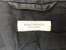 BEAUTY&YOUTH ビューティーアンドユース メンズ コットン ロングジャケット 羽織り 紺 ネイビー M_画像2