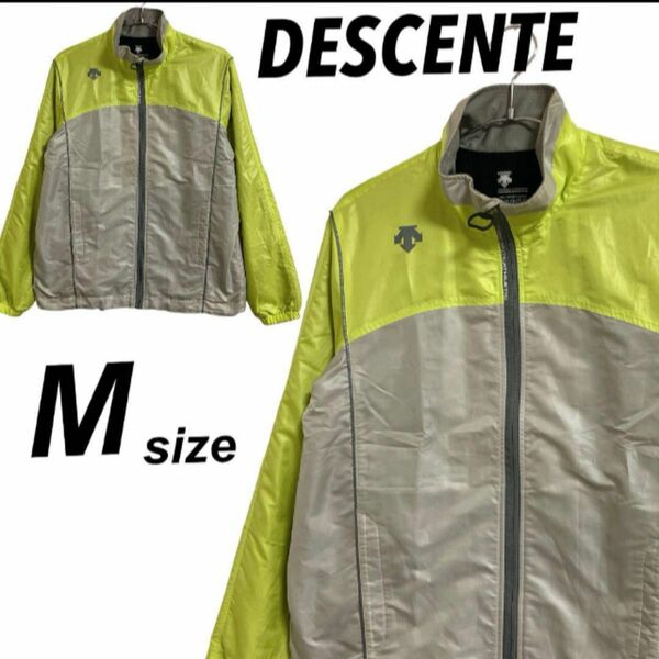 DESCENTE デサント メンズ ジップジャケット M ブルゾン グリーン系 (a64)