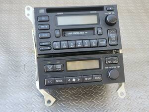 JZX100 GX100 マークⅡ チェイサー 純正 オーディオ CD カセットデッキ エアコンスイッチ