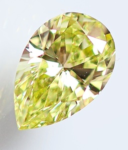 【１００円～】VS1！0.589ｃｔ 天然ダイヤ LIGHT YELLOW（ナチュラルカラー）PSカット