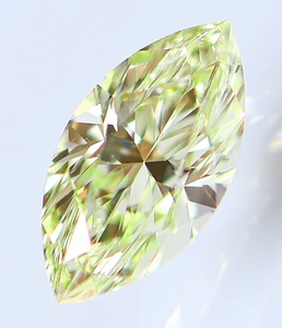 【100円スタート】0.730ct 天然ダイヤ Very Light Yellow (ナチュラルカラー) SI1 MQカット