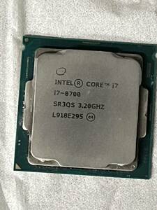 Intel Core i7-8700 3.2GHz/SR3QS/Intel第8世代？