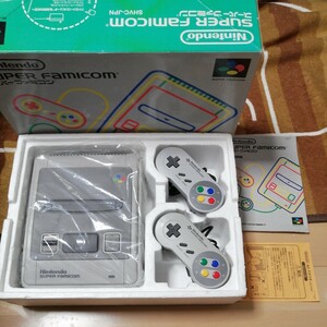 動作確認済　品番一致 SFC スーパーファミコン 本体 後期型 SHVC JPN 1 G741804 スーファミ 箱 説明書 あり　Nintendo ニンテンドー