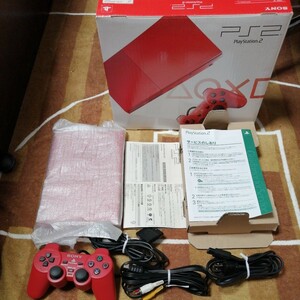 動作確認済　品番一致 PS2 PlayStation2本体 SCPH-90000CR シナバーレッド プレステ プレイステーション ソニー SONY