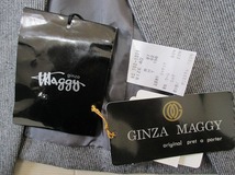 未使用/定価147000円　銀座マギー*ginza MAGGY　シルク混ウール高級ジャケット/イタリア製生地　40　日本製_画像8
