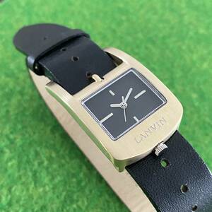 希少 動作品 ビンテージ LANVIN France ブレスレット型 腕時計 ランバン
