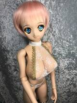 お年玉価格！即決！！☆銀猫Plus☆ Doll用 マンモ６０並乳５０爆乳 萌乳 ～共通サイズ＋ＤＤ　レースビブセット　白襟ゴールド_画像1