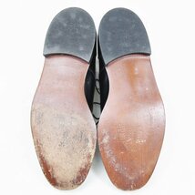 9-1/2 D表記　Florsheim フローシャイム　ストレートチップ　キャップトゥ　革靴　レザー　ドレスシューズ　ブラック　黒　24.1.11/U9877_画像7