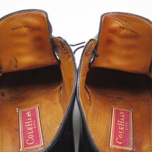 JUNK品　8-1/2 D表記　26.5cm相当　 COLE HAAN コールハン ストレートチップ　外羽根　革靴　レザーシューズ　黒　24.1.11/U9871_画像9