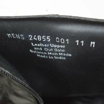 11M表記　29cm相当　STACY ADAMS　ステイシーアダムス　ショートブーツ　サイドジップ　革靴　レザーブーツ　ブラック　黒　24.1.19/P14_画像10