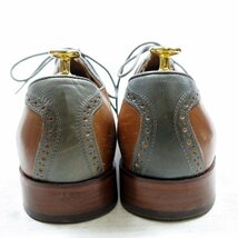 10.5D表記 28.5cm相当 Florsheim Limited フローシャイム リミテッド サドルシューズ レザー 革靴 ブラウン グリーン/24.1.22/P45_画像6