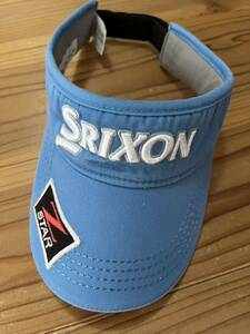 送料込み！SRIXON ゴルフサンバイザー 水色 Zstar スリクソン GOLF サンバイザー　ゴルフウェア 帽子 ワッペン