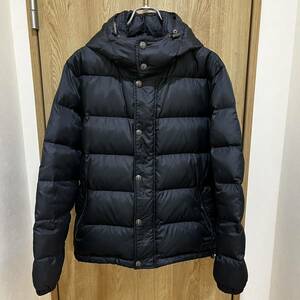  including carriage ) COACH Coach down jacket nylon black black hood outer down blouson M Zip 