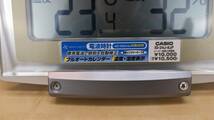 カシオ CASIO 電波時計 中~大型 ID-24J-8JF 壁掛け 置き型兼用 [フルオートカレンダー/温度/湿度計付］_画像2