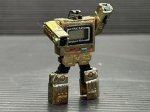 B112★【昭和レトロ 当時物】タカラ TAKARA ミクロマン ウォッチロボ ゴールド 時計 動作未確認_画像4