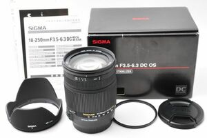 [現状品] Sigma 18-250mm F3.5-6.3 DC MACRO OS Lens For Canon EF