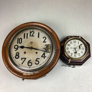 s123 時計 レトロ アンティーク ゼンマイ式 掛時計 丸時計 古時計 明治時代 ヴィンテージ アナログ 