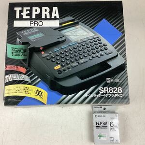 o134 キングジム TEPRA PRO SR828 KING JIM ラベルライター テプラプロ おまけ付き6mmカートリッジ